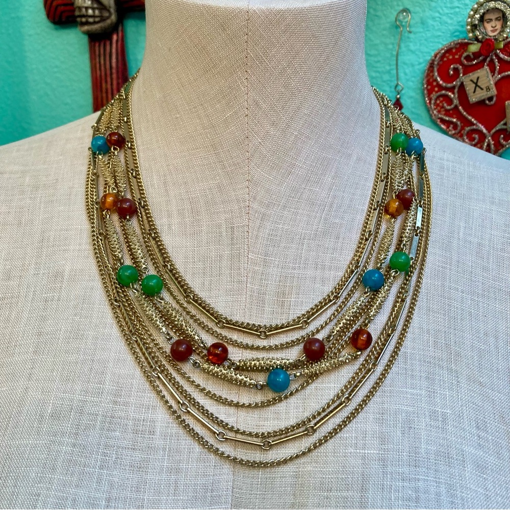 Vintage 10 strand Necklace